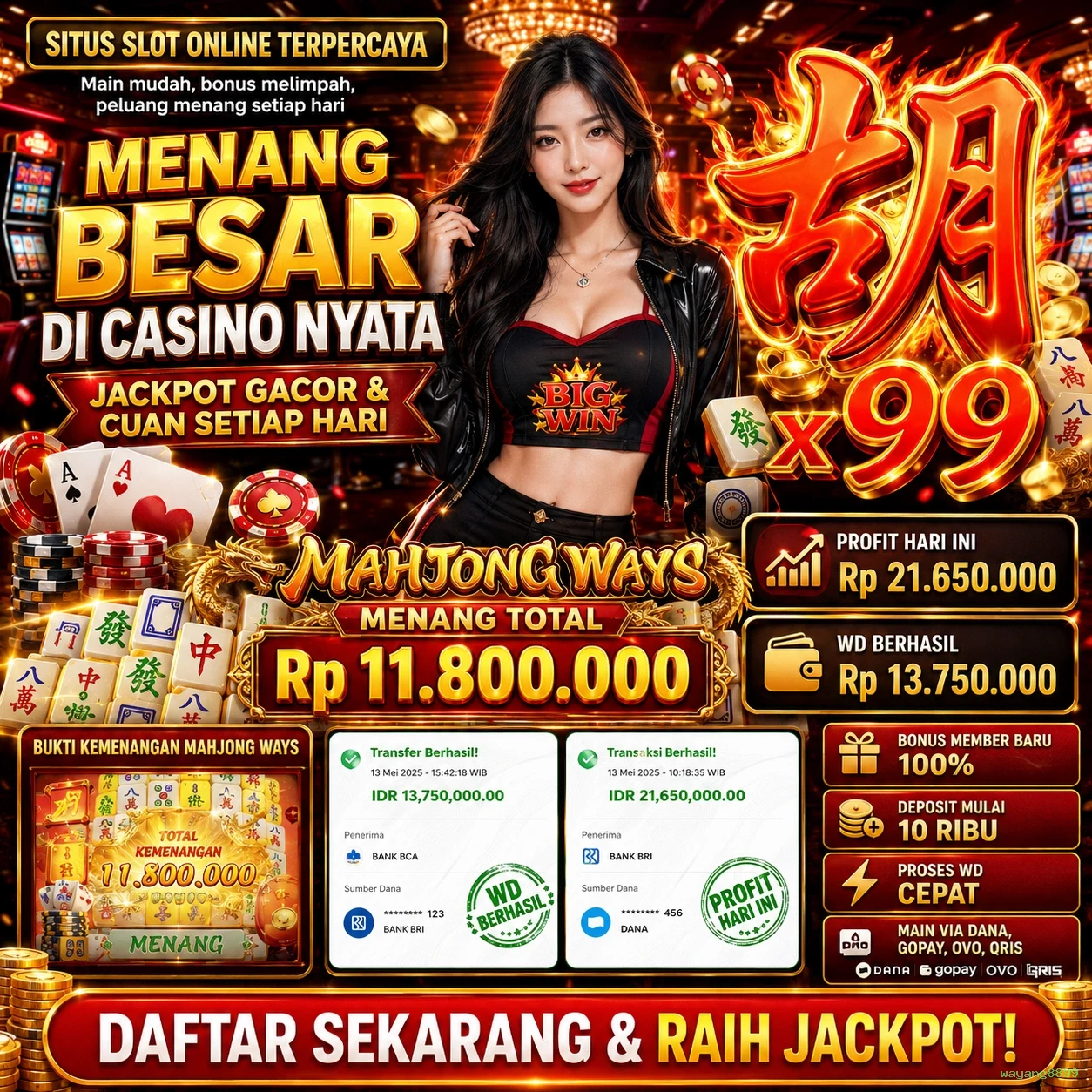 wayang8899 Bonus Menarik